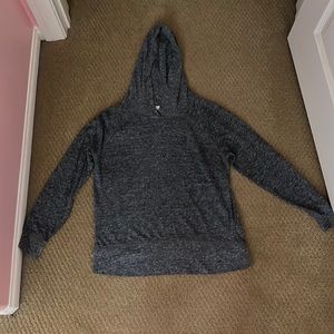 Old Navy Grey Thin Longsleeve w/ Hood Top